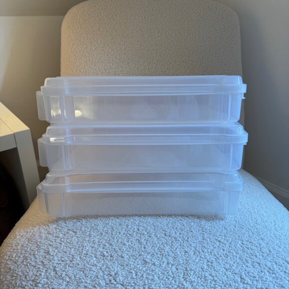 Set of 3 Iris 12" x 12" Paper Storage Cases from the Container Store - Picture 7 of 10